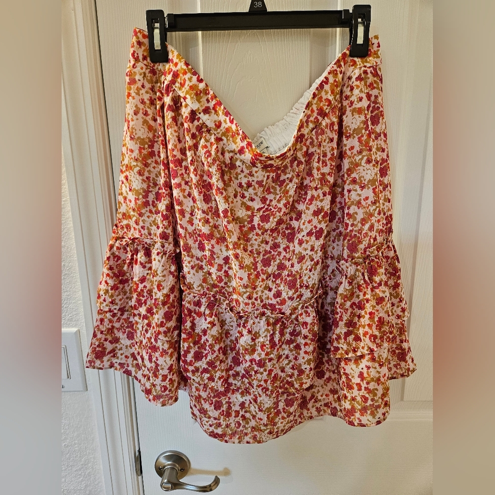 Jcrew Factory Ruffle Mini Skirt, sz XXL, EUC